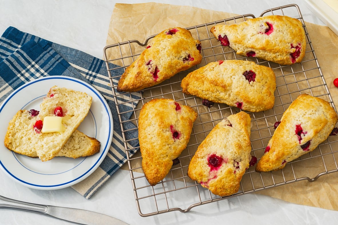 Fluffy Fresh Cranberry Scones Recipe Canadian Goodness   5 Fluffy N Fresh Cranberry Scones 